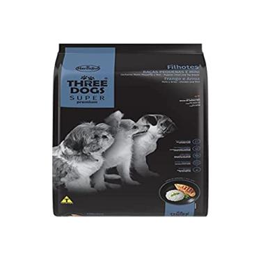 Imagem de Ração Three Dogs Filhotes Minis e Pequenos Frango e Arroz 1 kg