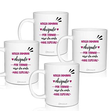 Imagem de 4 Canecas Lembrancinha Personalizadas Agradecimento para Daminha