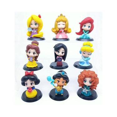 Imagem de Disney Princesa Rapunzel Tiana Mulan Figuras Cinderela Bell
