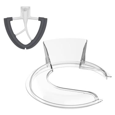 Imagem de Batedor de proteção e borda flexível para batedeira KitchenAid, adequado para tigela misturadora KitchenAid de 4,5 ~ 5 litros (aço inoxidável, vidro, cerâmica), como acessórios e acessórios de auxílio