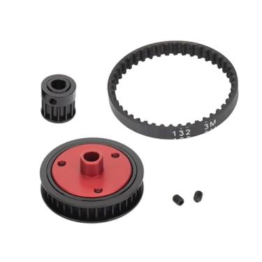 Imagem de Transmissão de Correia de Carro RC 5,0 mm Peça de Atualização do Sistema de Engrenagem para Axial SCX10 e SCX10 II 90046 Caixa de Engrenagens 1/10 RC Crawler, Preto