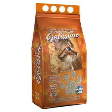 Imagem de Areia Higiênica Gatíssimo para Gatos Perfumada - 4kg - AlfaPet