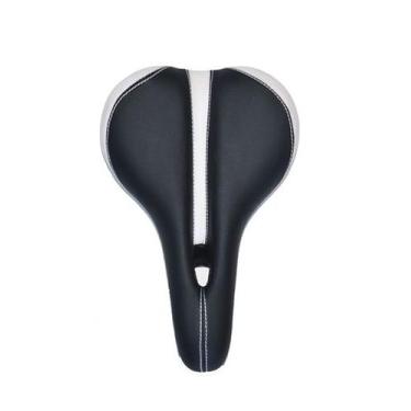 Imagem de Selim Banco MTB Vazado Mxs10 Comfort Preto e Branco - VORTEX