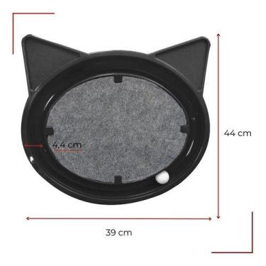 Imagem de Arranhador gato super cat relax pop furacaopet - black - FURACAO PET