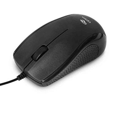Imagem de C3Tech Mouse USB MS-26BK Preto com cabo longo 2Metros 1000DPI, Ambidestro, Compatível MacOS, Linux, Chrome OS, Windows, PC e Mac