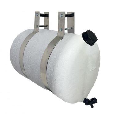 Imagem de Barrica Corote de Água 15l Branco C/Suporte Alumínio - Bepo