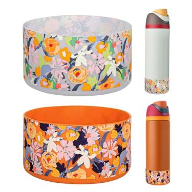 Imagem de HEYSKAY 2 frascos protetores de silicone para copos Stanley Quencher Adventure de 1,13 l e Stanley IceFlow de 590 ml e compatível com garrafas de água Hydro Sport de 350 ml