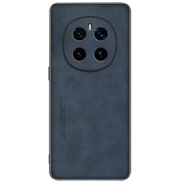 Imagem de POYUFRG Capa fina antiqueda para Honor Magic 7 Pro/7, capa de couro de pele de casca de ovelha fosca com tudo incluído, capa de telefone com proteção de lente azul, 7pro