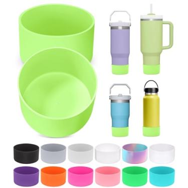 Imagem de PICcircuit 2 peças para Stanley Boot, fundo de silicone para Quencher Adventure 1,134 g 850,5 g IceFlow 567 g 850,5 g garrafa e para copo Hydroflask 350.2-680.4 g para acessórios Stanley Cup Evite