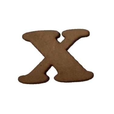 Imagem de Kit 10 Letras X Mdf 3mm por 2,5cm de Altura Laser Mdf Madeira - ATACAD