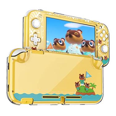 Imagem de Capa protetora DLseego para Nintendo Switch Lite, capa de policarbonato rígido transparente anti-choque para design de cruzamento animal