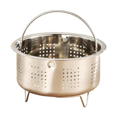 Imagem de Ｂｅｓｇａ Vaporizador de alimentos em aço inoxidável, arroz, cozinhar multifuncional, cesta de vapor de vegetais, inserção para bolinho de pão, Orifícios de