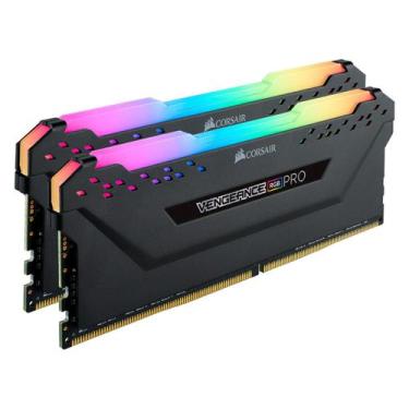 Imagem de Memória RAM Corsair Vengeance RGB 32GB 2x16GB DDR4 3200MHz