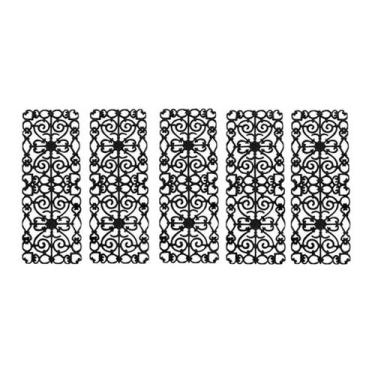 Imagem de Kit 5 Grades de Ferro Ramada Sacada Varanda Escada 95x36cm - UNICLÁUDI