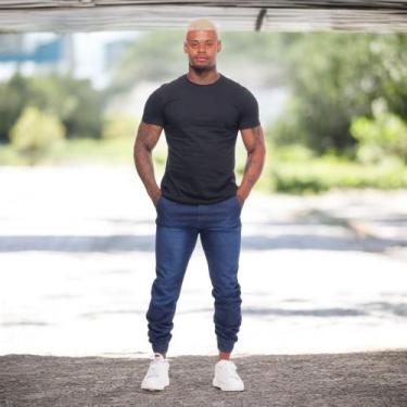Imagem de Calça Jogger Masculina Punho Lycra Elastano Streetwear - Volgue, Jeans