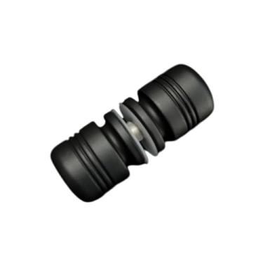 Imagem de Puxador Estriado Preto Para Box De Banheiro Em Alumínio - Tec Vidro