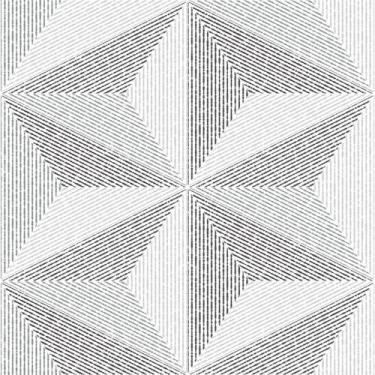 Imagem de Papel de Parede Adesivo Estrela 3D Efeito Gesso Branco Cinza Moderno Q