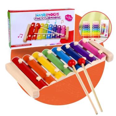 Imagem de Instrumento Musical Xilofone Infantil Brinquedo Pedagógico