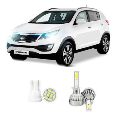 Imagem de Lampada Led Farol Baixo Kia Sportage 2011 A 2016 20000lm - V10, Branco