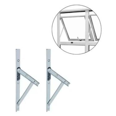 Imagem de Braço Articulado Maxim Ar 320mm Alumínio Preto Para Vitrô Madeira e Al