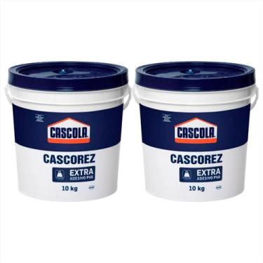 Imagem de Cola Branca Líquida Extra 10kg Cascola Cascorez Kit C/ 2