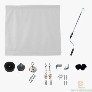 Imagem de Kit Toldo Enrolável Com Ou Sem Visor 3,00 x 2,50 Alt - Alterosa Lonas,
