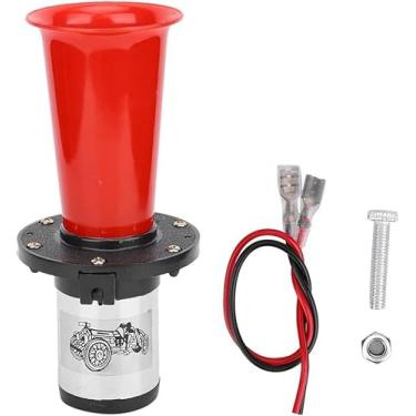 Imagem de DriSentri OOGA Buzina de ar antiga Ahooga vintage clássico estilo antigo escolar cromado 12V 110DB buzina de ar para carro