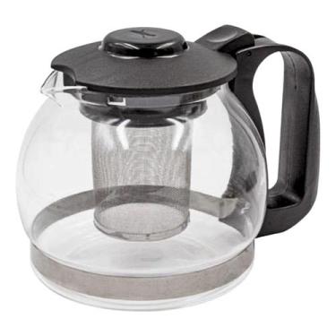Imagem de Chaleira de Vidro Borossilicato com Infusor de Chá Inox 1,2 Litros Pre