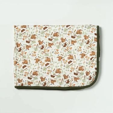 Imagem de Cueiro Hug Camping Estampado Verde Musgo