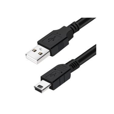 Imagem de Cabo USB para mini USB para consoles de jogos, câmeras e muito mais - 