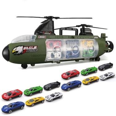 Imagem de Submarino Toy Shark com carros de liga leve e animais marinhos para cr