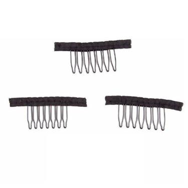 Imagem de Kit 12U  Pente Para Touca De Confecção De Peruca Front Lace