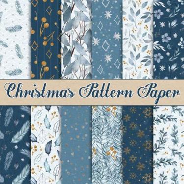 Imagem de Papel de scrapbook Whaline Christmas Pattern 30x30cm 24 folhas