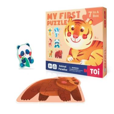 Imagem de Quebra-cabeças Toi Animal Paradise Toddler, pacotes com 6 ou mais de 3