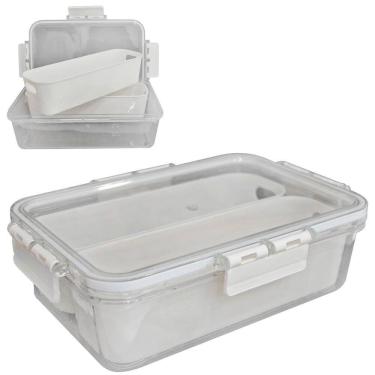 Imagem de Pote Organizador Geladeira 1500Ml Com Tampa E Trava