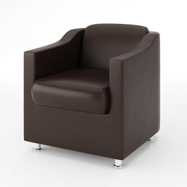 Imagem de Poltrona Recepção Consultorio Dentista Balaqui Decor Cor:marrom