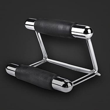 Imagem de Yctze Alça de Barra Triangular de Aço Chinning - Acessório de Cabo de Ginástica para Exercícios Aprimorados, Aderência Antiderrapante, Compatível Com Máquinas de Cabo