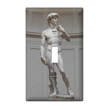 Imagem de Placa decorativa de interruptor de luz divertida, placa decorativa de interruptor único, 1 capa de interruptor de luz para banheiro, quarto, cozinha, decoração de casa, capas de tomada