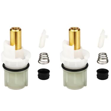 Imagem de QDOCURO 2 peças RP25513 substituição de haste de torneira para Delta 2 kit de reparo de torneira com cartucho RP24096 RP4993 mola e assento RP24097 Parada de giro 1/4