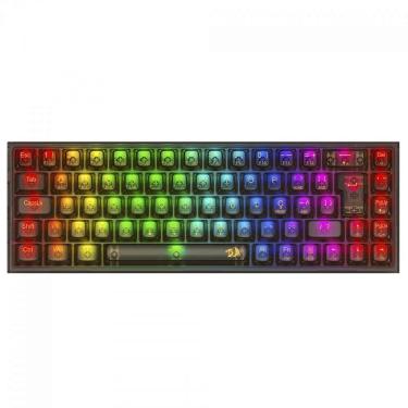 Imagem de Teclado Mecânico Redragon Castor Pro, RGB, Switch Crystal, Wireless, Preto
