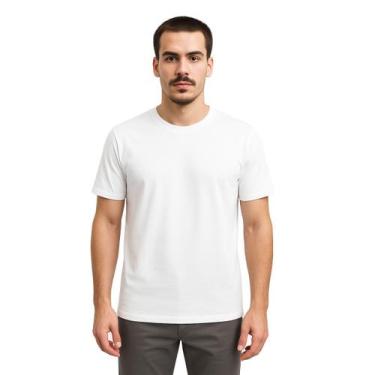 Imagem de Camiseta Algodão Pima Masculina Peruana Leve TShirt Básica - Volk, Bra