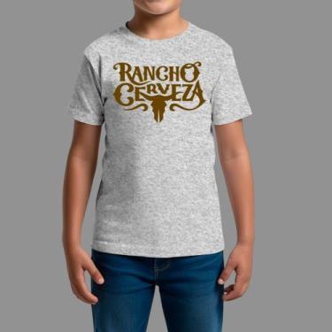 Imagem de Camisetas Infatil Básica Masculina Moda Country Manga Curta Gola Redon