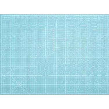 Imagem de Base De Corte A2 60x45 A3 45 * 30 Dupla Face Patchwork Artesanato Cores para Costura, Scrapbook e Projetos Manuais em Casa Brasileira((A2 60 * 45) Tiffany)