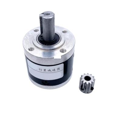 Imagem de EJWFASCV Redutor de engrenagem planetária resistente de 52 mm para micro DC Brush/motor de passo sem escova Eixo opcional de 12 mm (1 proporção 76,8,01 mm engrenagem do motor)