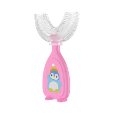 Imagem de Escova De Dentes De Silicone Em Forma De U 360 Graus Para Bebês, Morde