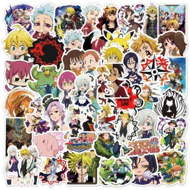 Imagem de Adesivos Sevens Deadly Sins Anime 50 unidades de PVC impermeável - Yiw