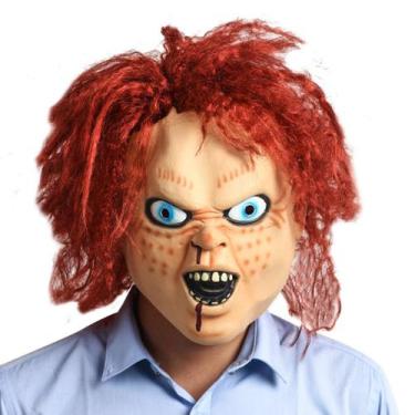 Imagem de Máscara de Halloween Cosplay Chucky's Mask Headgear Latex - yiweisai