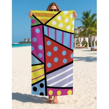 Imagem de Toalha Banho E Praia Amuletos Proteção Olho Gordo Protegido - Use Thuc