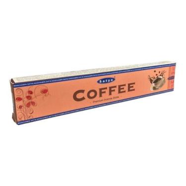 Imagem de Incenso Meditação Massala Coffee Café Satya Cx c 12 Var - Lua Mística 