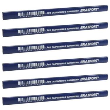 Imagem de Kit Com 6 Lápis Para Carpinteiro - 8110 - Brasfort